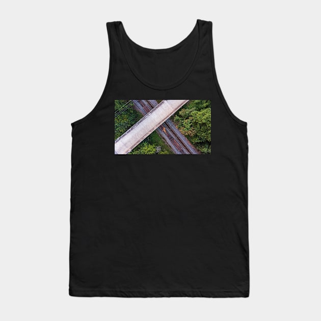 Above the Train Tank Top by Ckauzmann